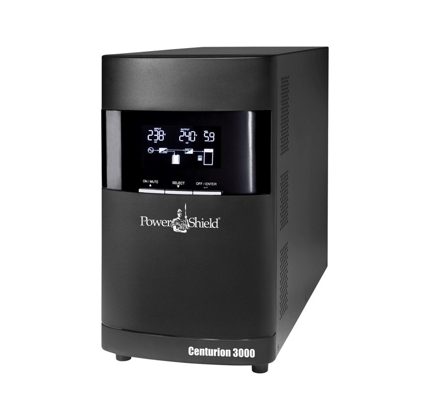 PowerShield Centurion Tower UPS 3000VA/3000W - 110V - Nema, reliable power backup for sensitive equipment, 2-year warranty PowerShield Centurion Tower UPS 3000VA/3000W - 110V - Nema, reliable power backup for sensitive equipment, 2-year warranty